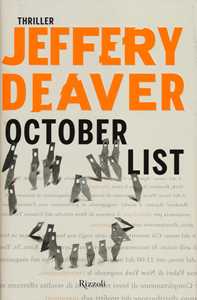 Libro October List Jeffery Deaver