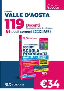 Libro Concorso 119 docenti Valle d'Aosta. 61 posti Comuni. Manuale per tutte le prove 