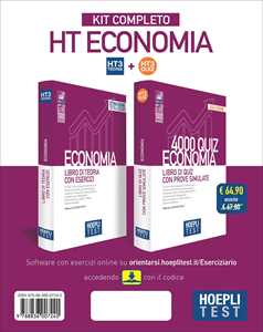 Libro Hoepli test. Economia. Kit completo: Libro di teoria con esercizi-4000 Quiz con prove simulate 